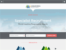 Tablet Screenshot of annapurnarecruitment.com